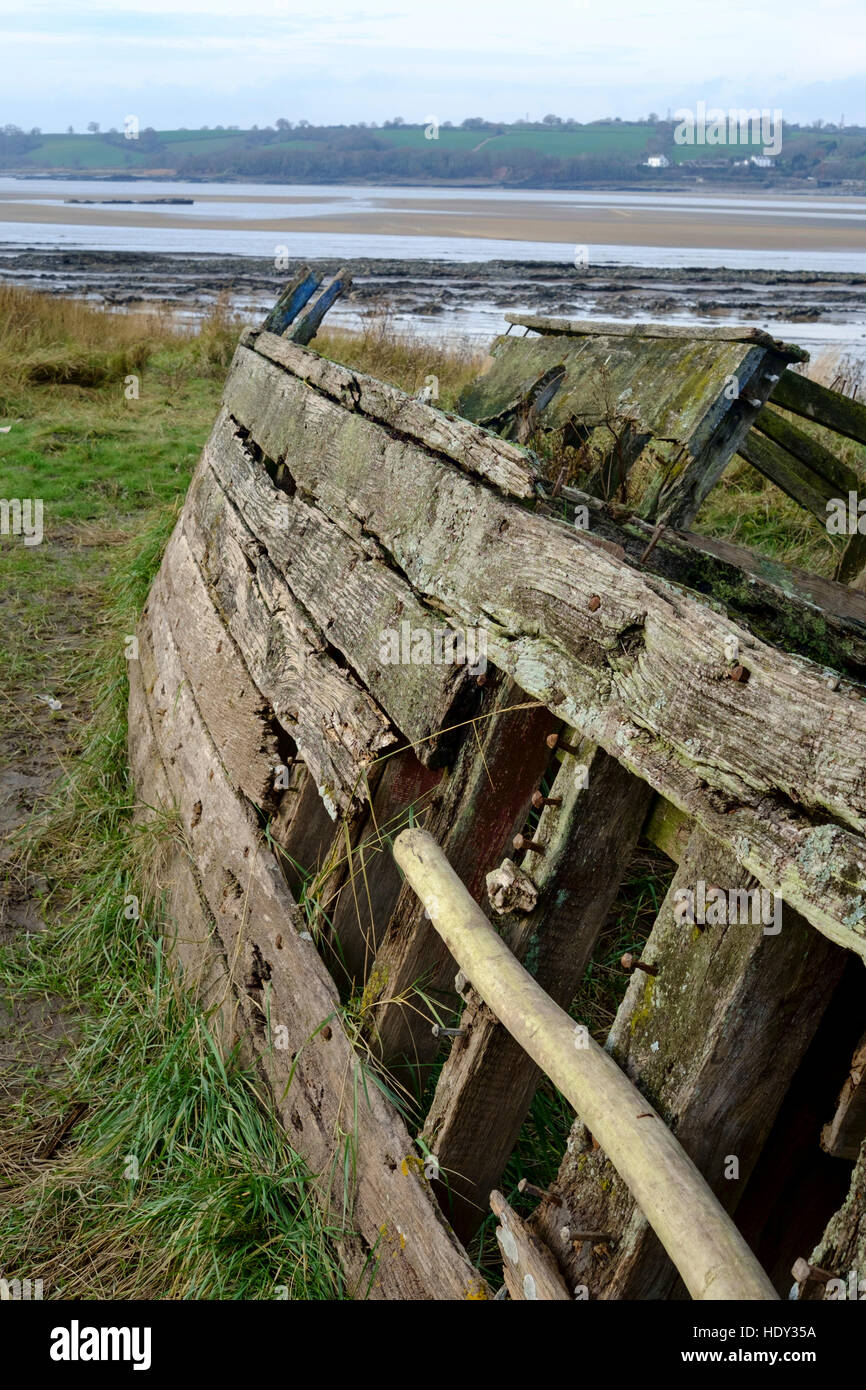 Wrecked Barges near the village of Purton Gloucestershire, on the Banks