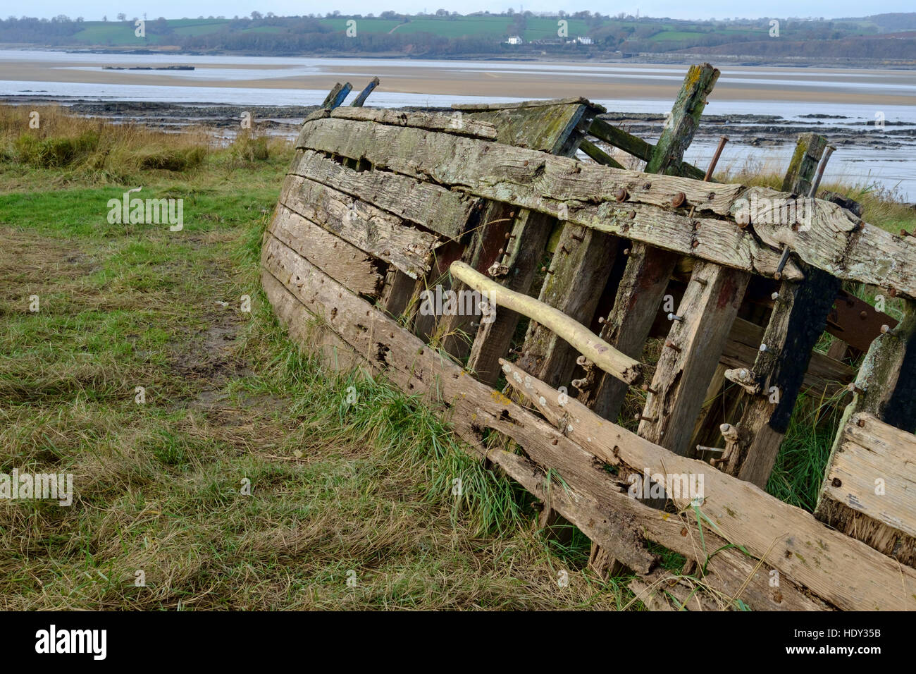 Wrecked Barges near the village of Purton Gloucestershire, on the Banks