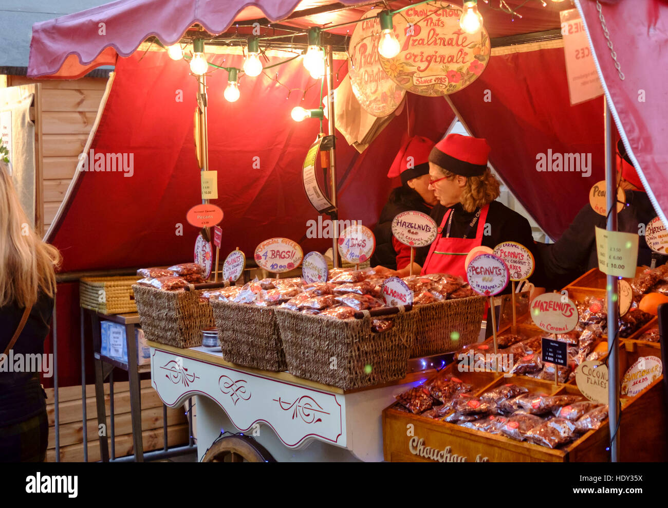 2016 Bath Christmas market stall Stock Photo Alamy