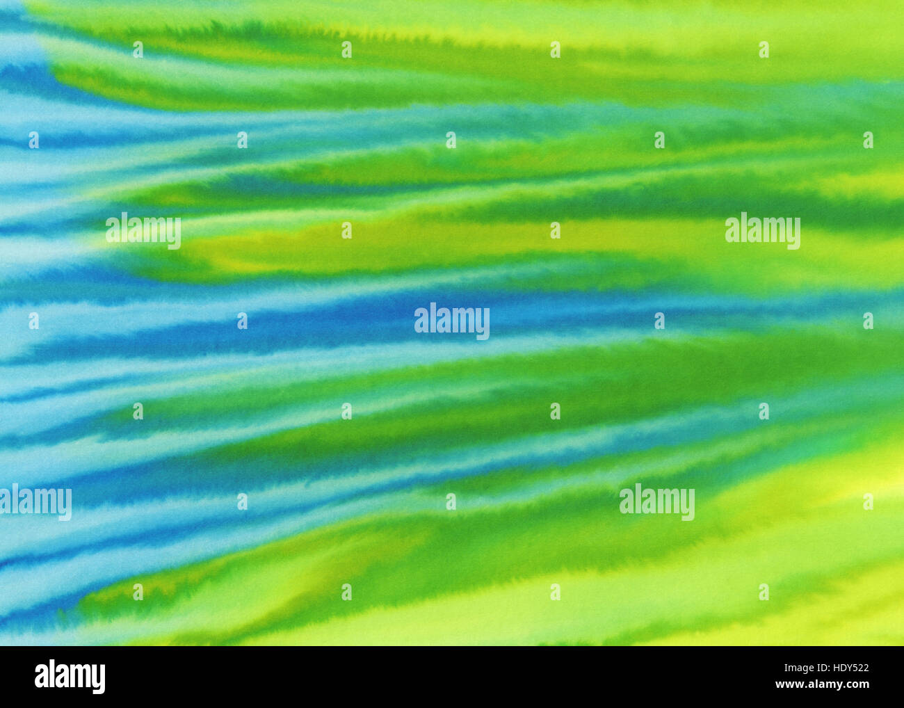 yellow green blue watercolor background Stock Photo - Alamy