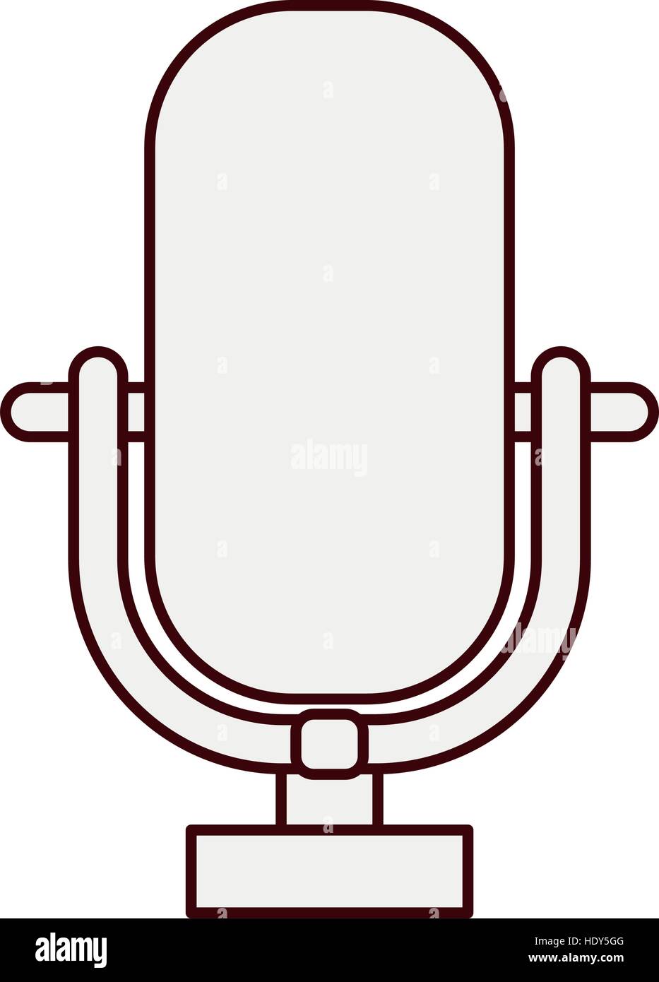 Vintage image of microphone Stock Vector Images - Alamy
