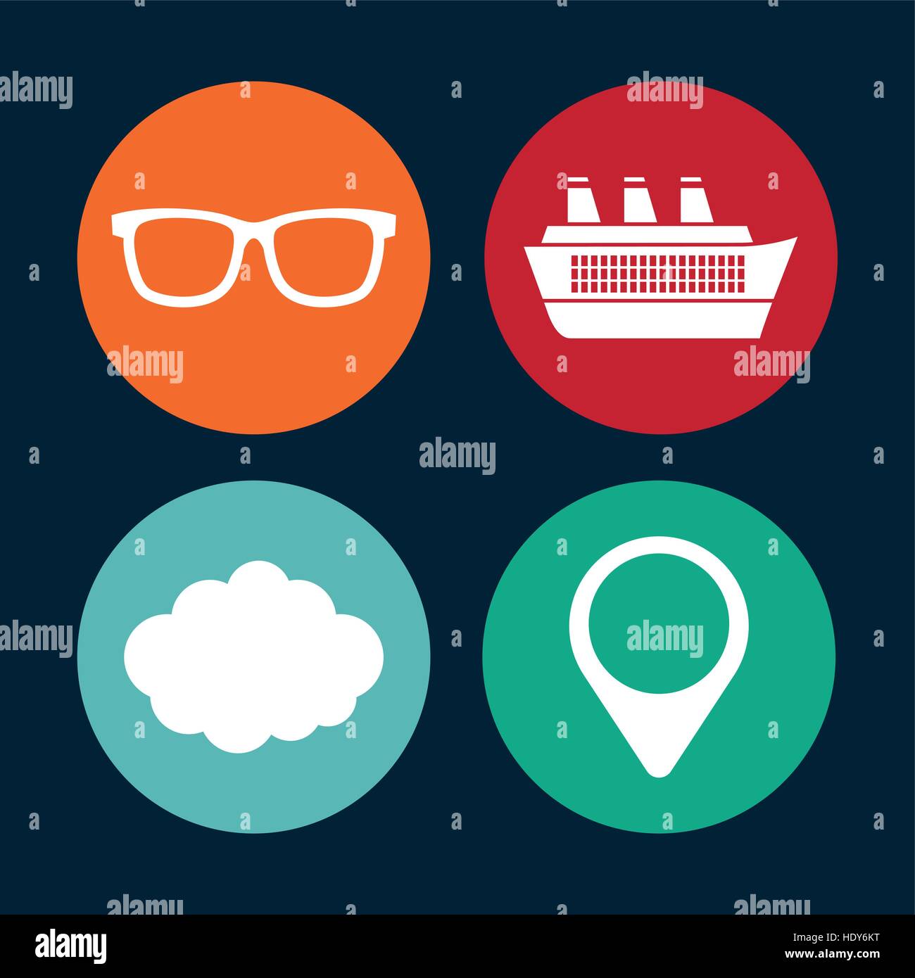 travel related button icons image vector illustration design Stock ...