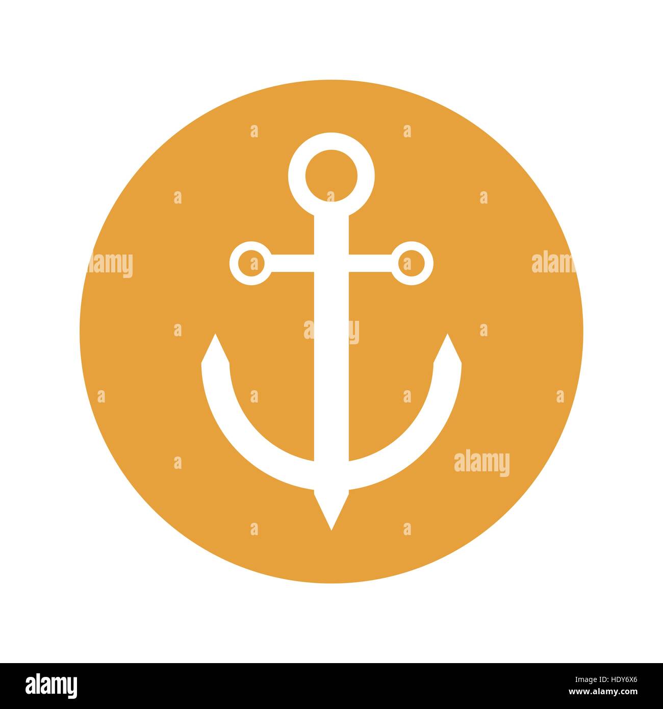 anchor emblem icon image vector illustration design Stock Vector Image