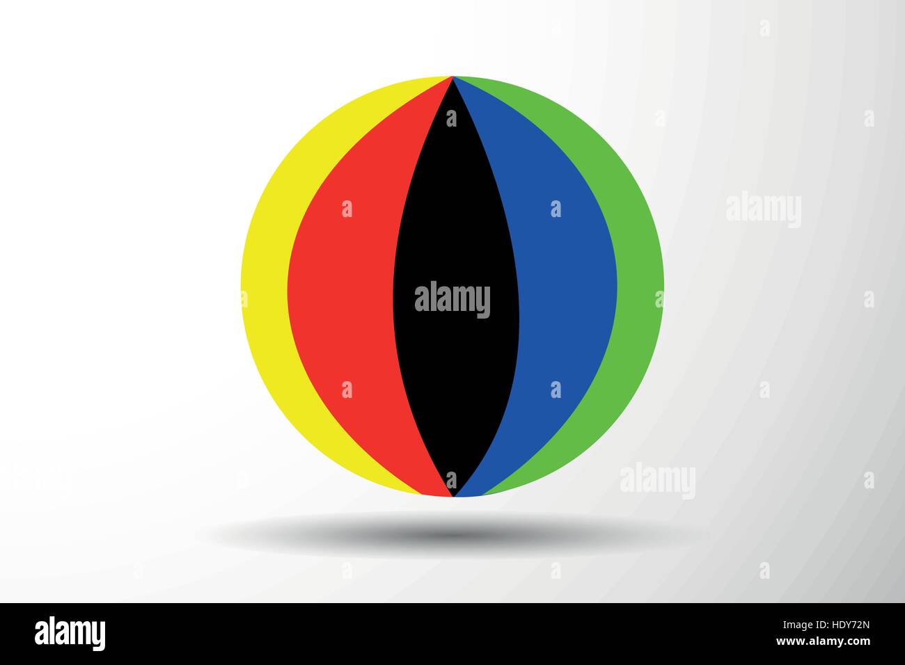 Colorful beach ball vector illustration Stock Vector Image & Art - Alamy