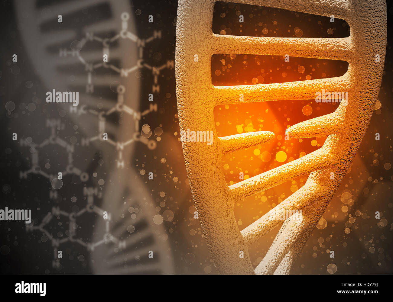 DNA molecules background, 3D rendering Stock Photo - Alamy