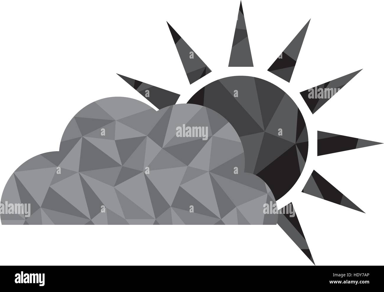 sun and cloud icon Stock Vector Image & Art - Alamy