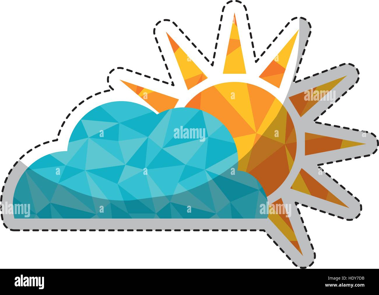 sun and cloud icon Stock Vector Image & Art - Alamy