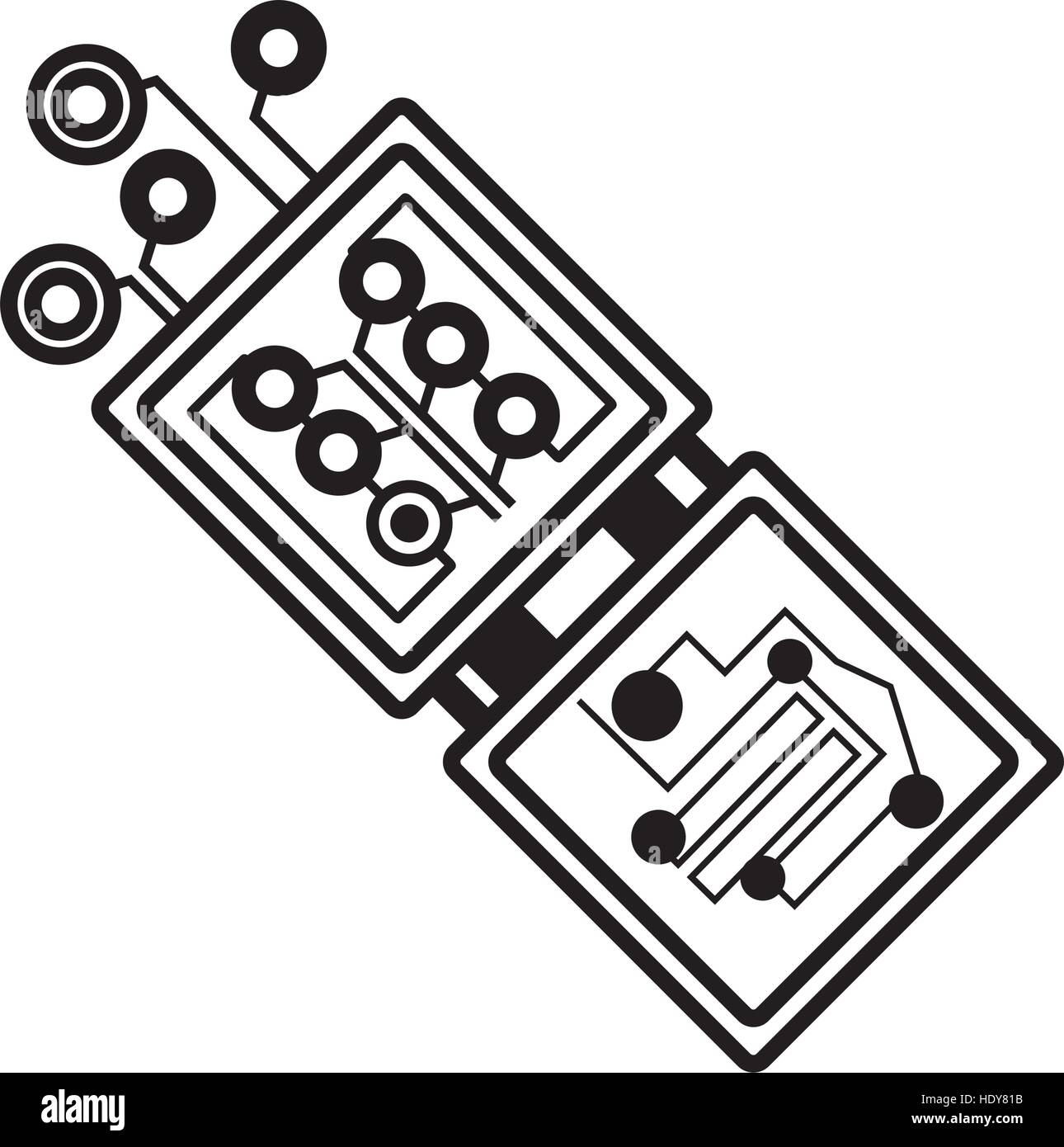 electronic circuit board hardware linear Stock Vector Image & Art Alamy
