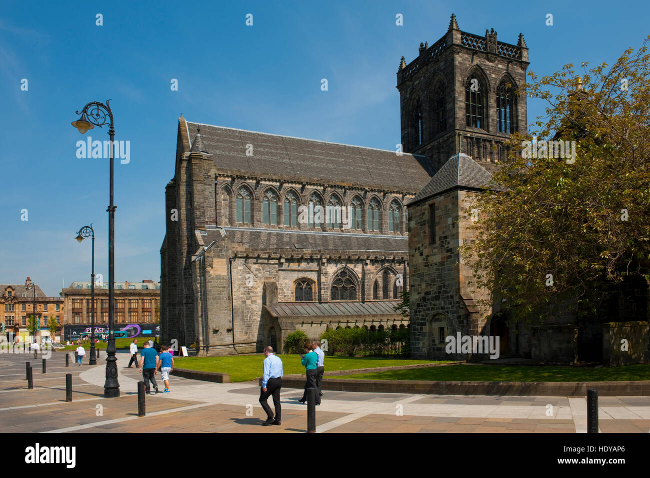 Paisley Abbey on a sunny day. Stock Photo