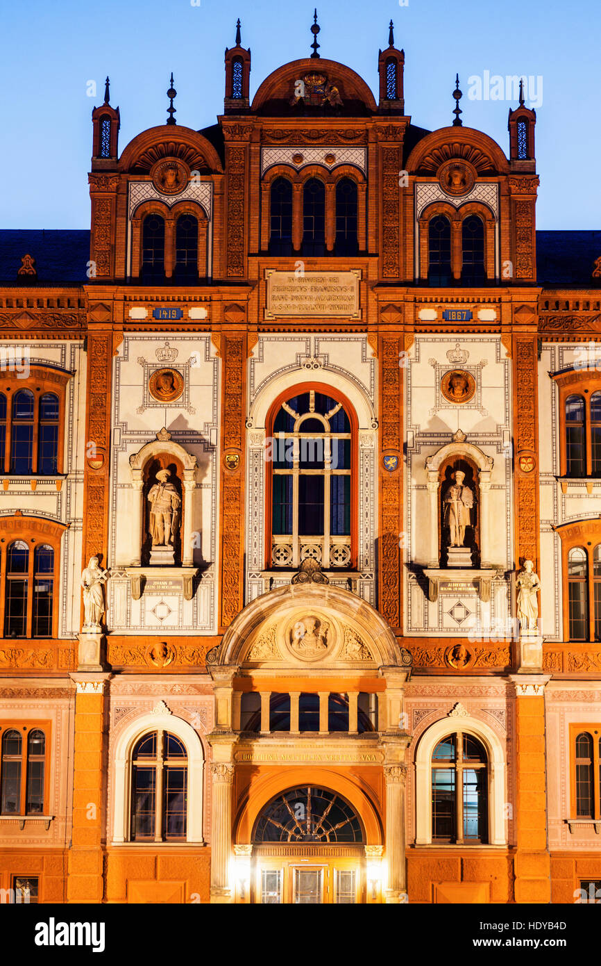 Rostock University Mecklenburg Vorpommern Germany Stock Photos