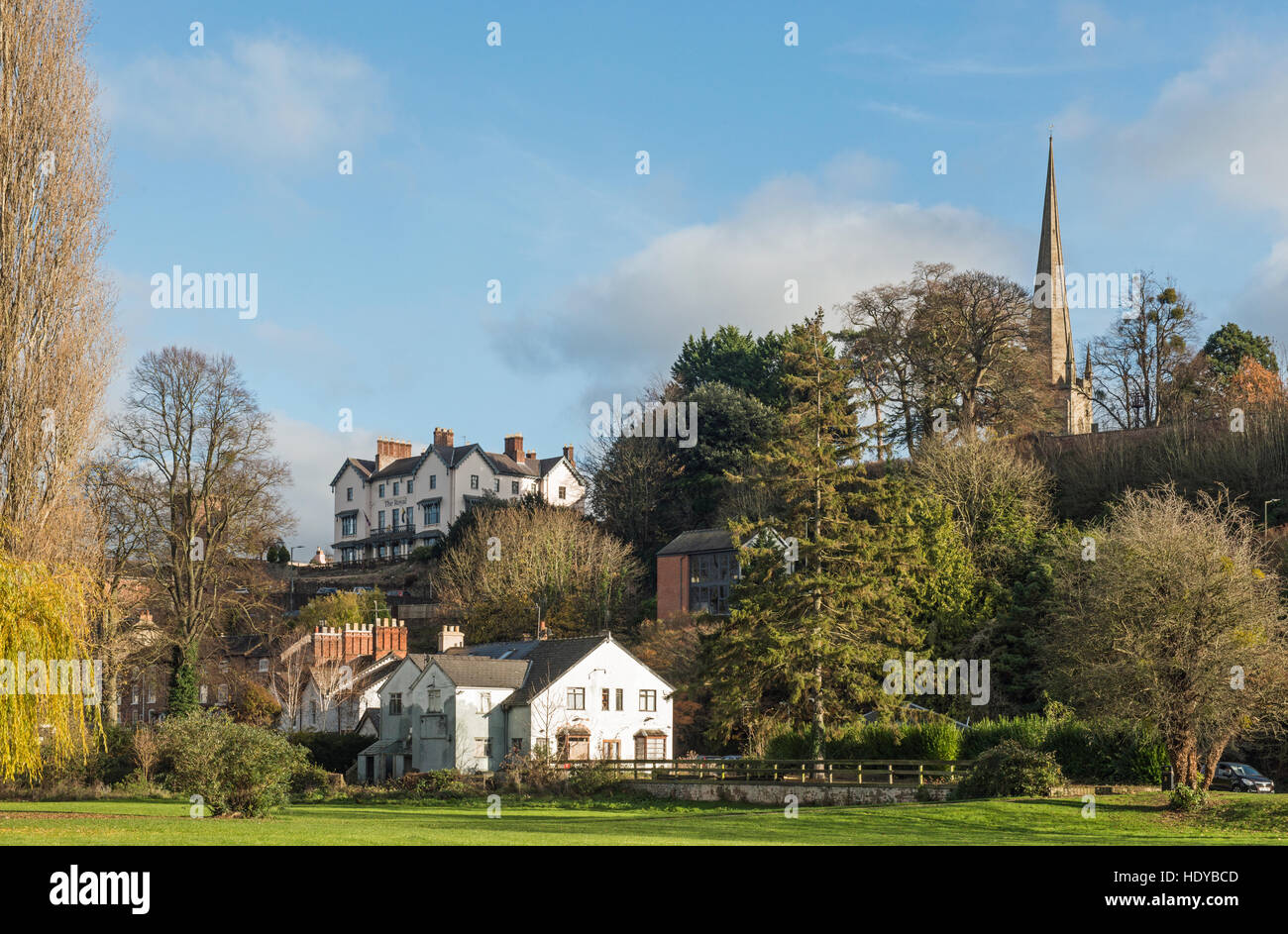 Ross on Wye, a rural Herefordshire Town near the border with Wales, on a sunny autumn day Stock Photo