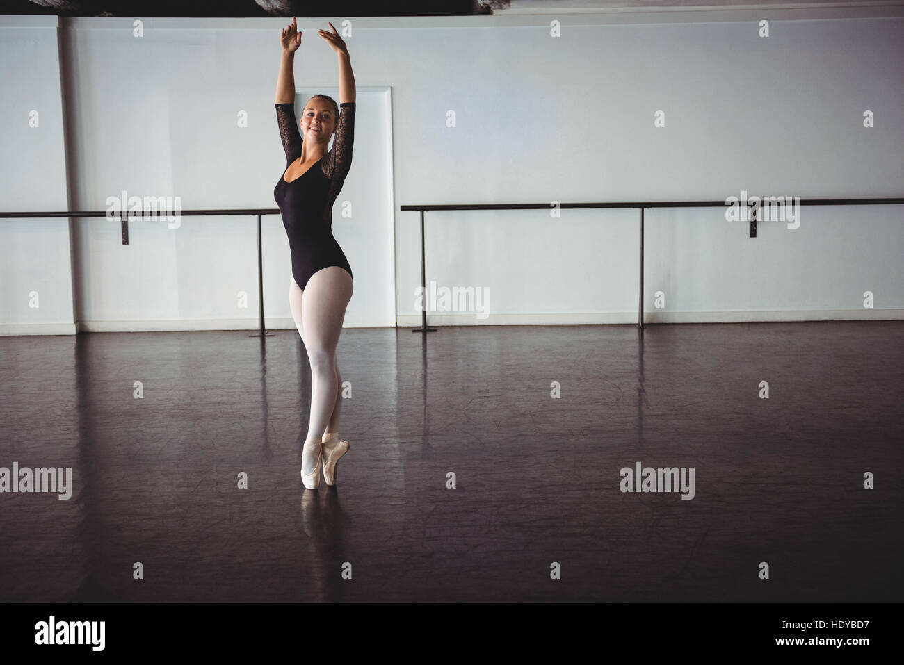Ballerina practising ballet dance in ballet studio Stock Photo Alamy