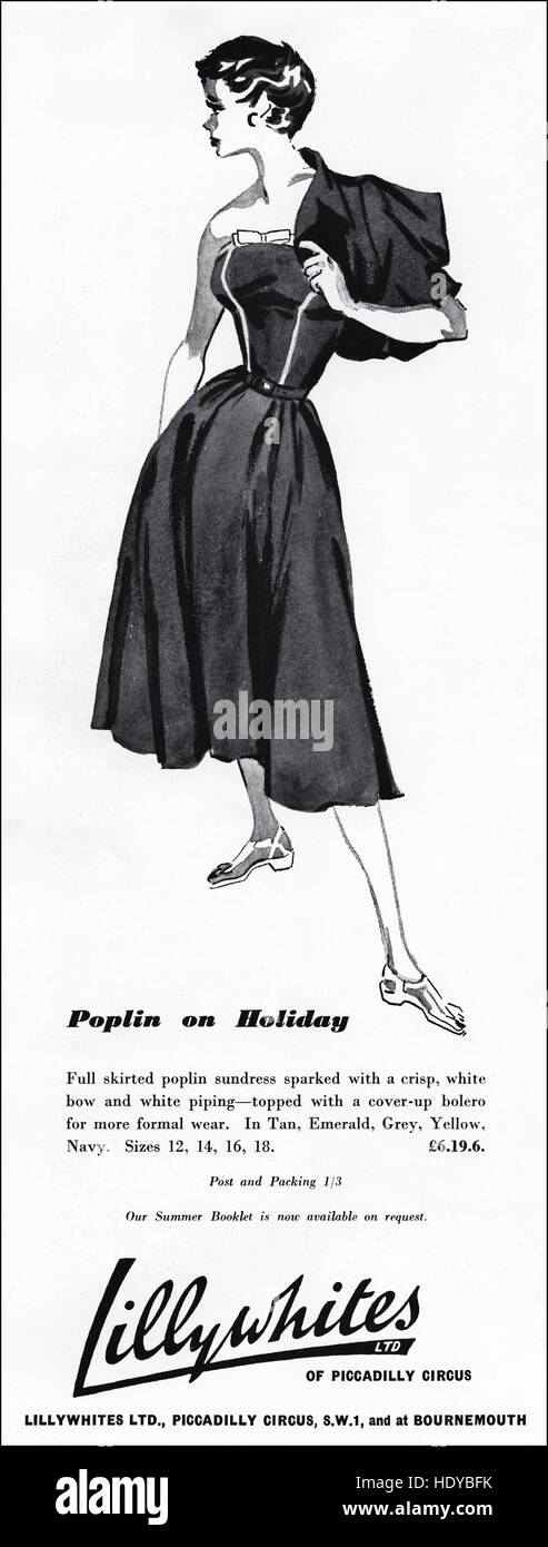 Vintage fashion ads hi-res stock photography and images - Alamy