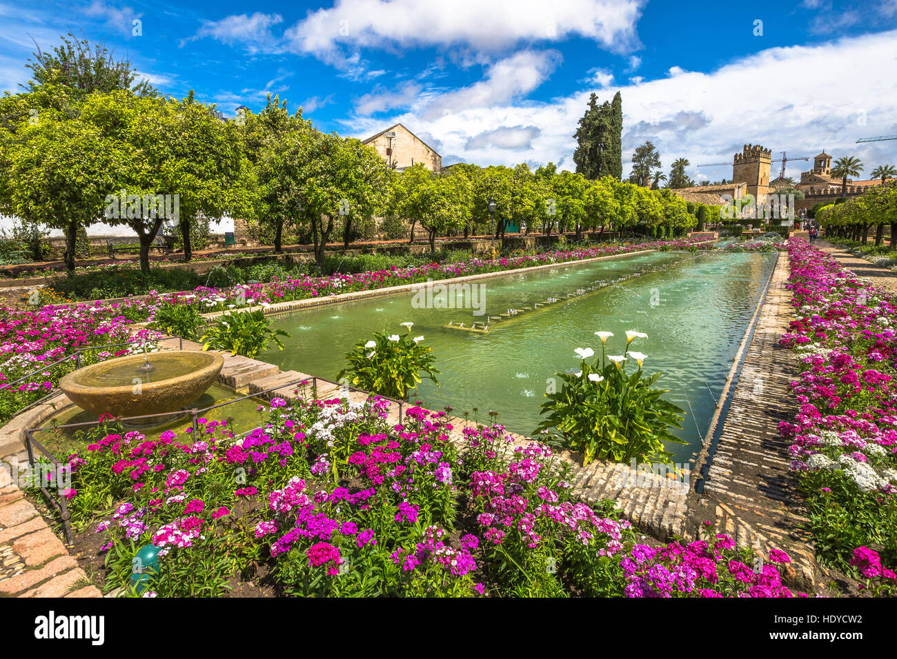 Gardens of Alcazar Cordoba Stock Photo Alamy