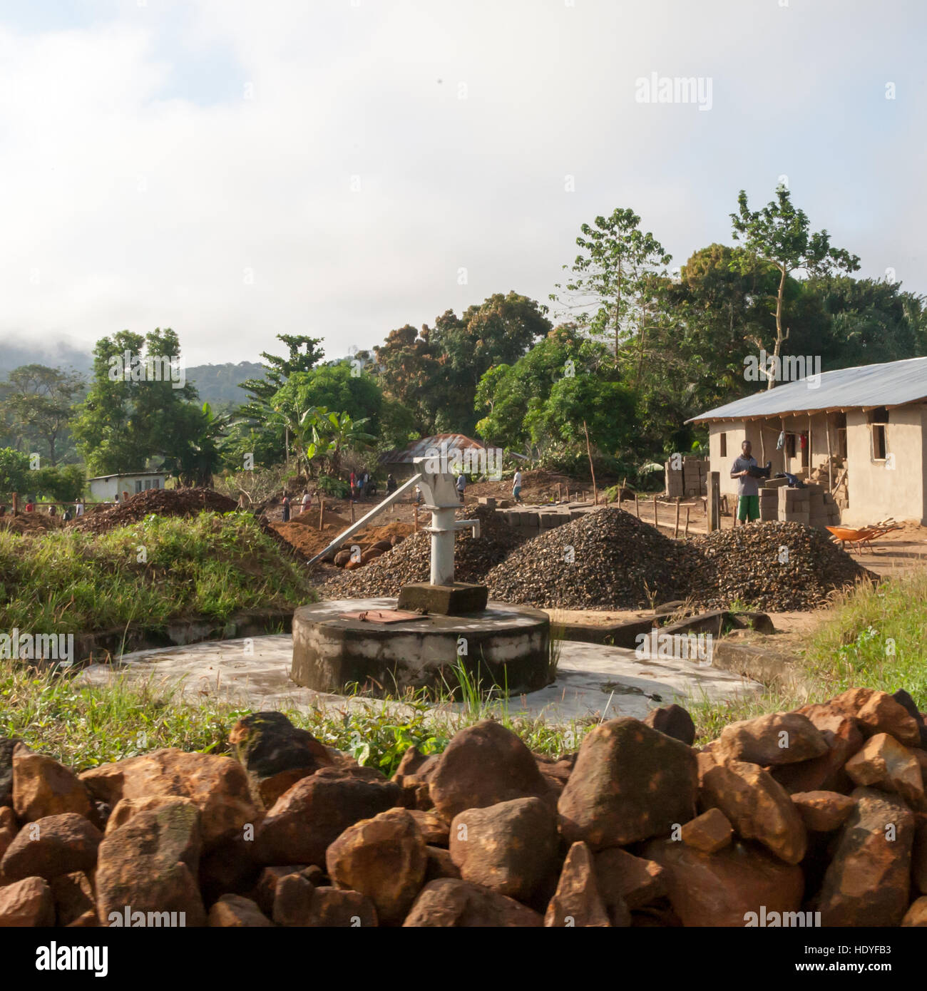 New built well Stock Photo Alamy