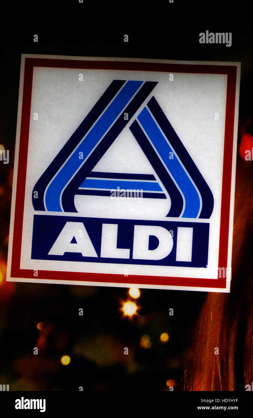 Aldi logo brand hi-res stock photography and images - Alamy