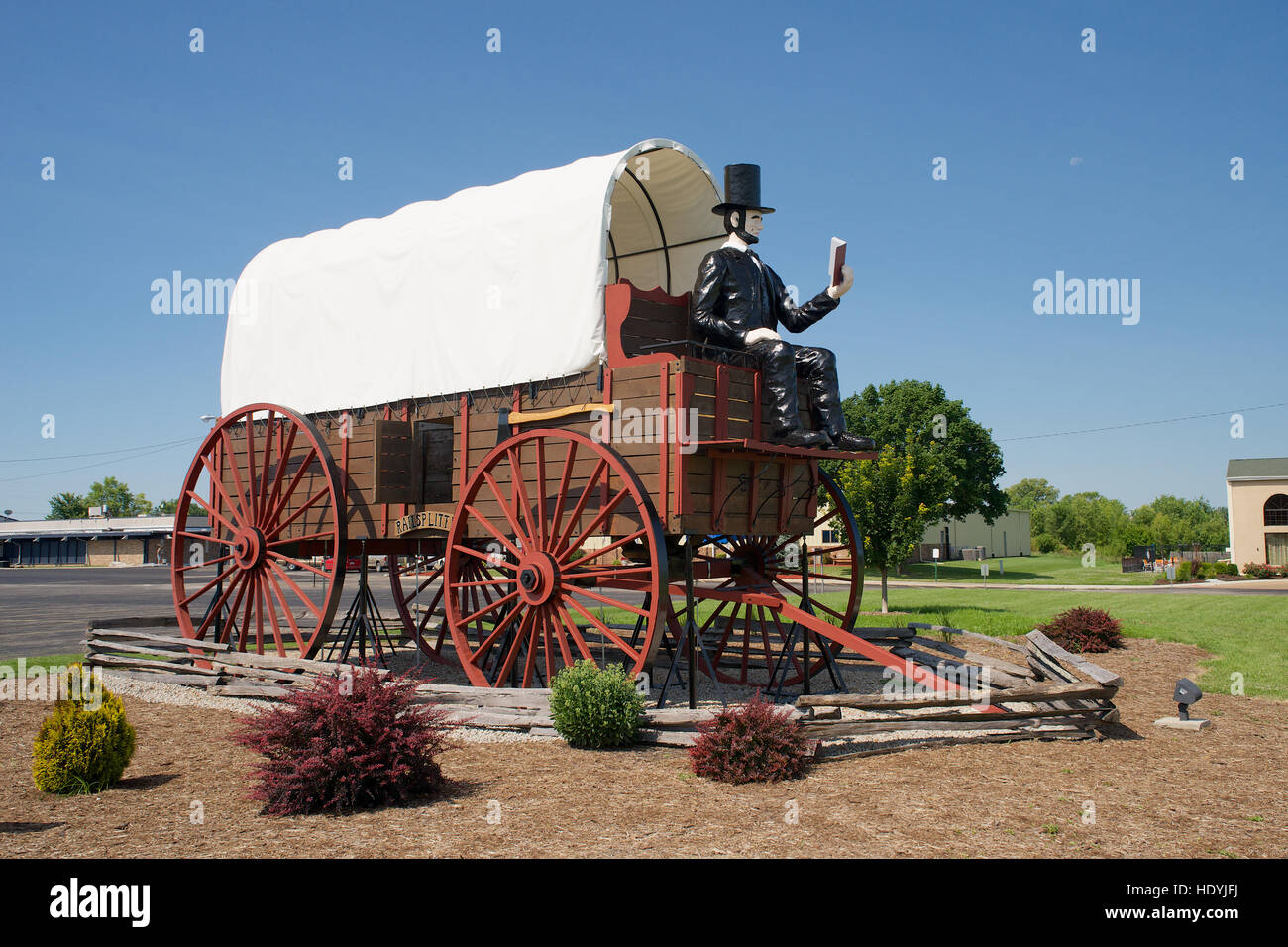 The Largest Covered Wagon in the World at Lincoln Parkway, Lincoln
