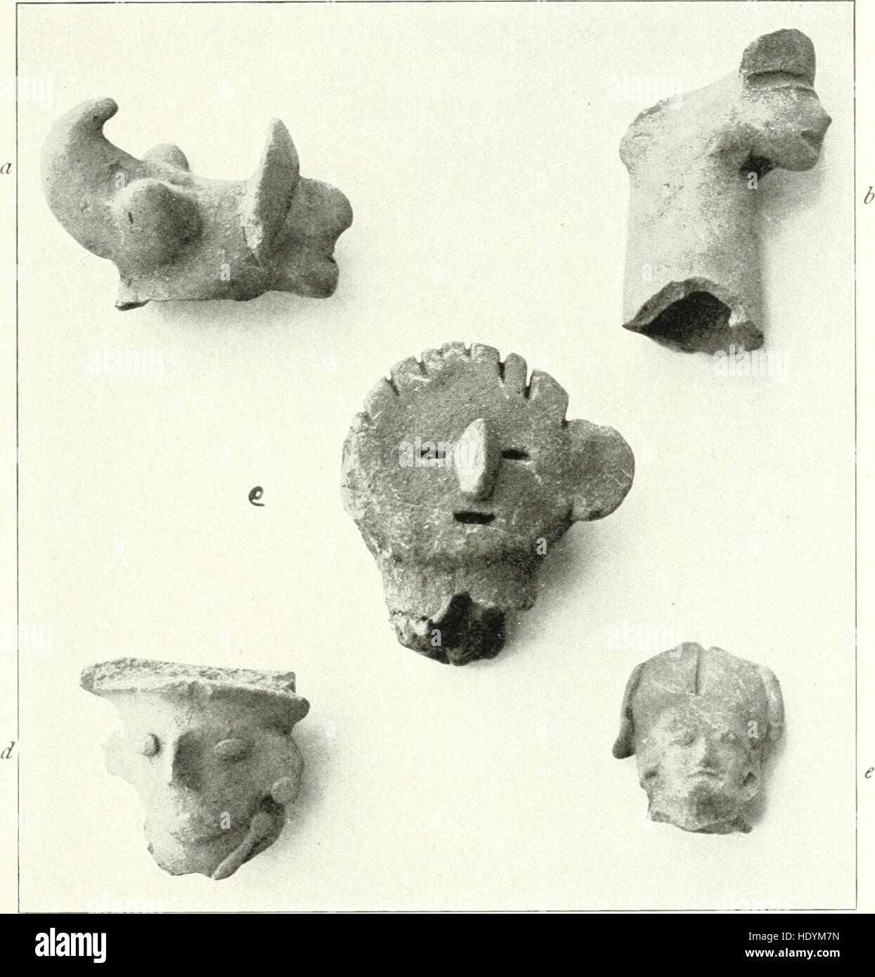ArchC3A6ological investigations on the island of La Plata, Ecuador (1901) Stock Photo