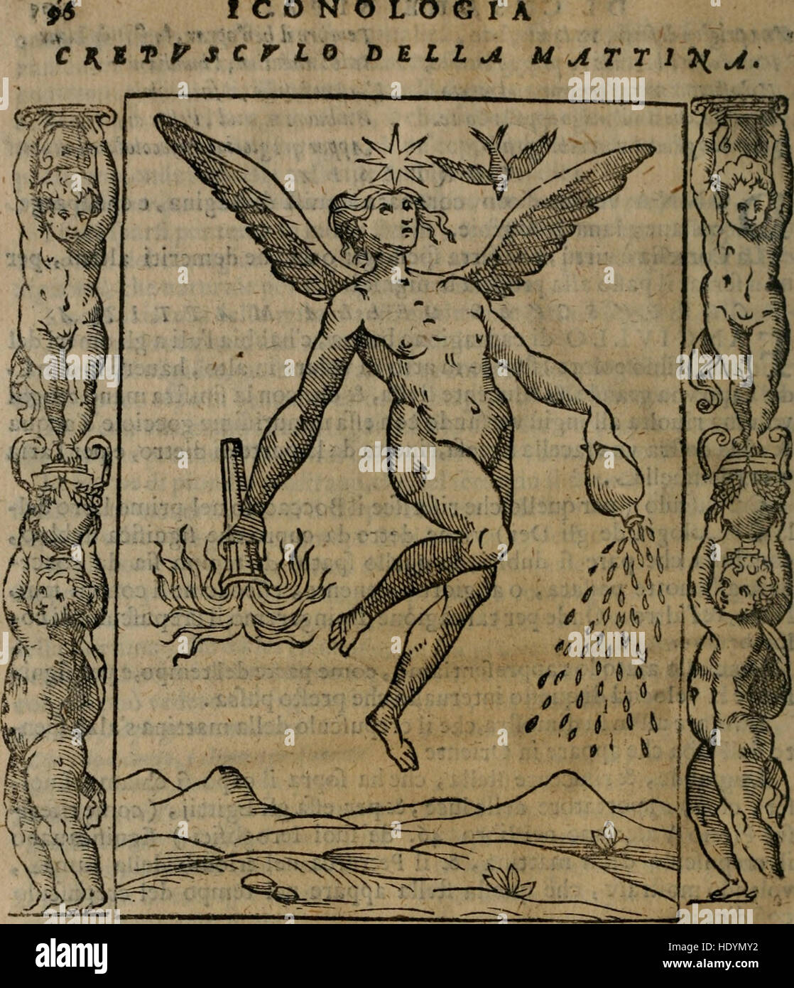 Iconologia, ouero, Descrittione di diuerse imagini cauate dall'antichitC3A0, and di propria inuentione (1603) Stock Photo