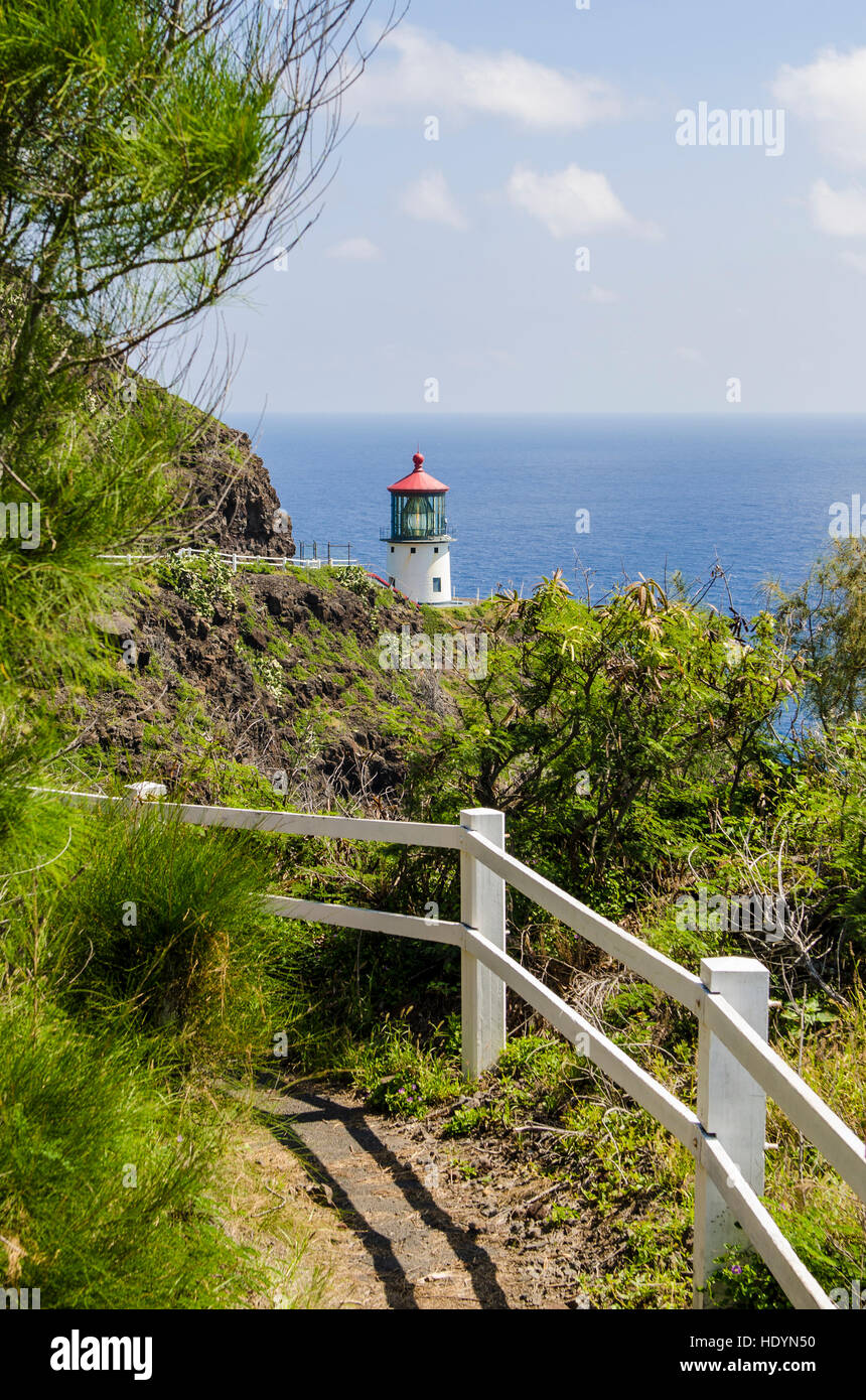 Makapu'u Point Lighthouse, Oahu, Hawaii Stock Photo Alamy