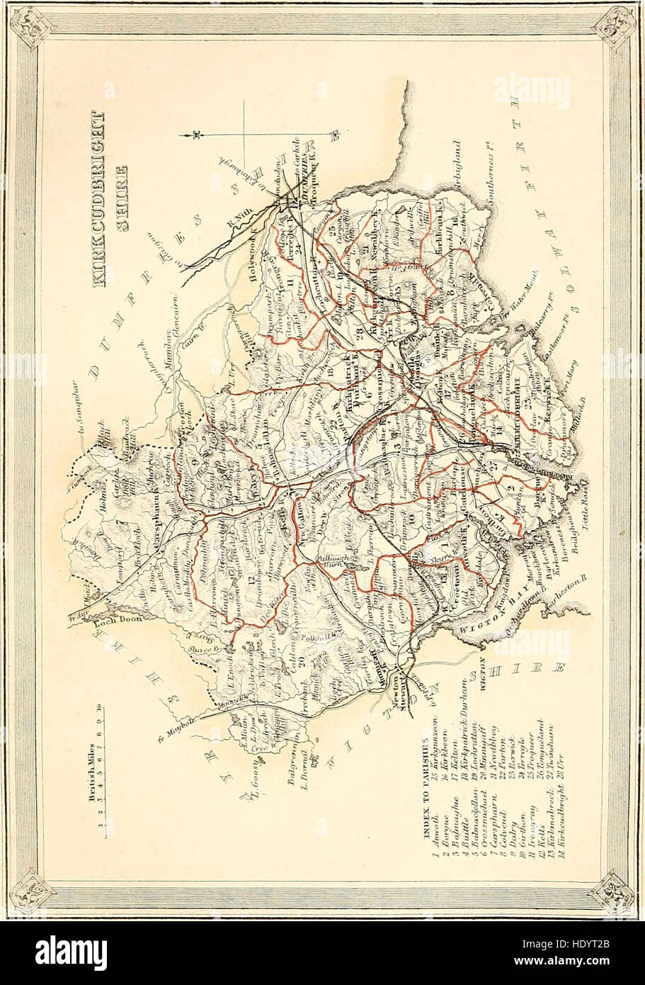 The imperial gazetteer of Scotland; or, Dictionary of Scottish topography, compiled from the most recent authorities, and forming a complete body of Scottish geography, physical, statistical, and Stock Photo