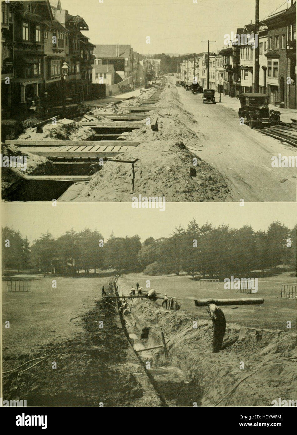 This 1925 report examines the water supply system of San Francisco ...