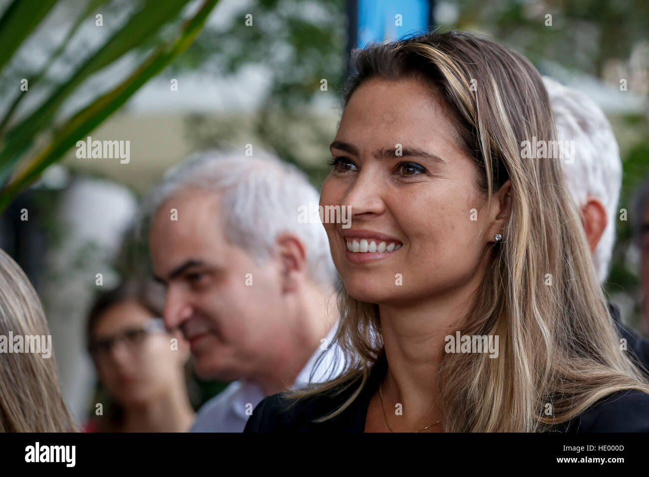 Rio De Janeiro, Brazil. 15th Dec, 2016. Isabel Swan, during the signing ceremony of the agreement between CBVela and BR Marinas, with homage to Olympic champions Martine Grael and Kunze Kahena held at Marina da Glória, in Rio de Janeiro, RJ. © André Horta/FotoArena/Alamy Live News Stock Photo