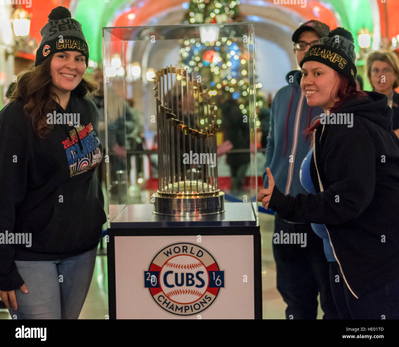 Chicago cubs world series trophy hi-res stock photography and images - Alamy