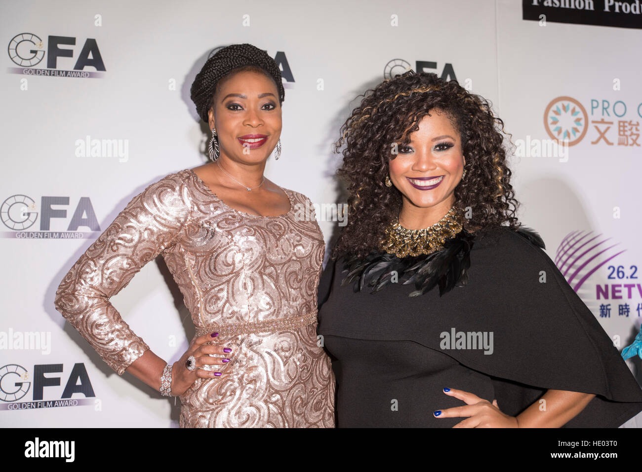Los Angeles, USA. 14th Dec, 2016. Monalisa OkoJie, Shauntay Hinton attends at USHIFF Golden Film Awards Ceremony December 14, 2016 in Holllywood, California. © The Photo Access/Alamy Live News Stock Photo