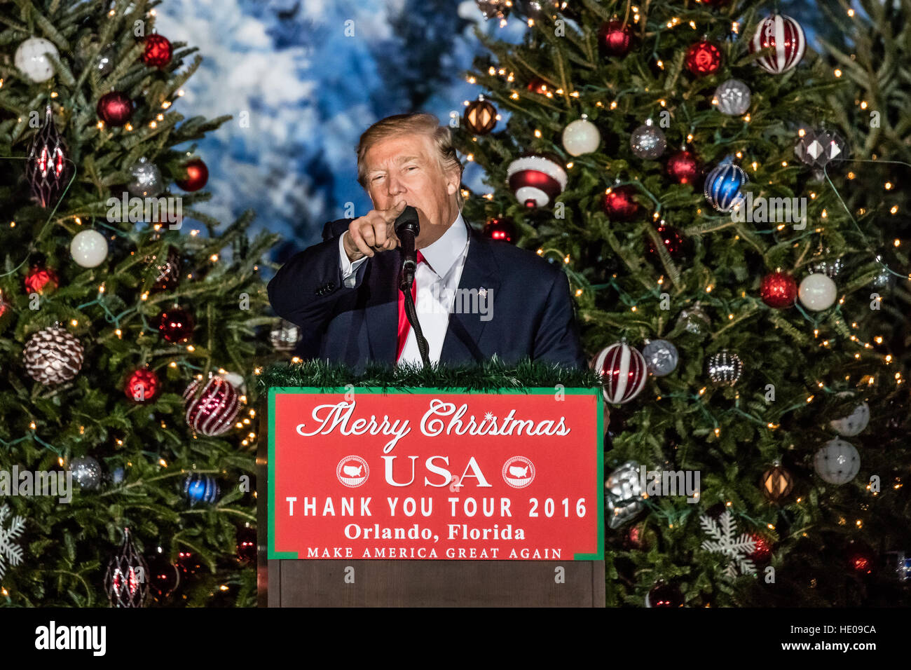 Orlando, Florida, USA. 16th Dec, 2016. President Elect Donald Trump ...