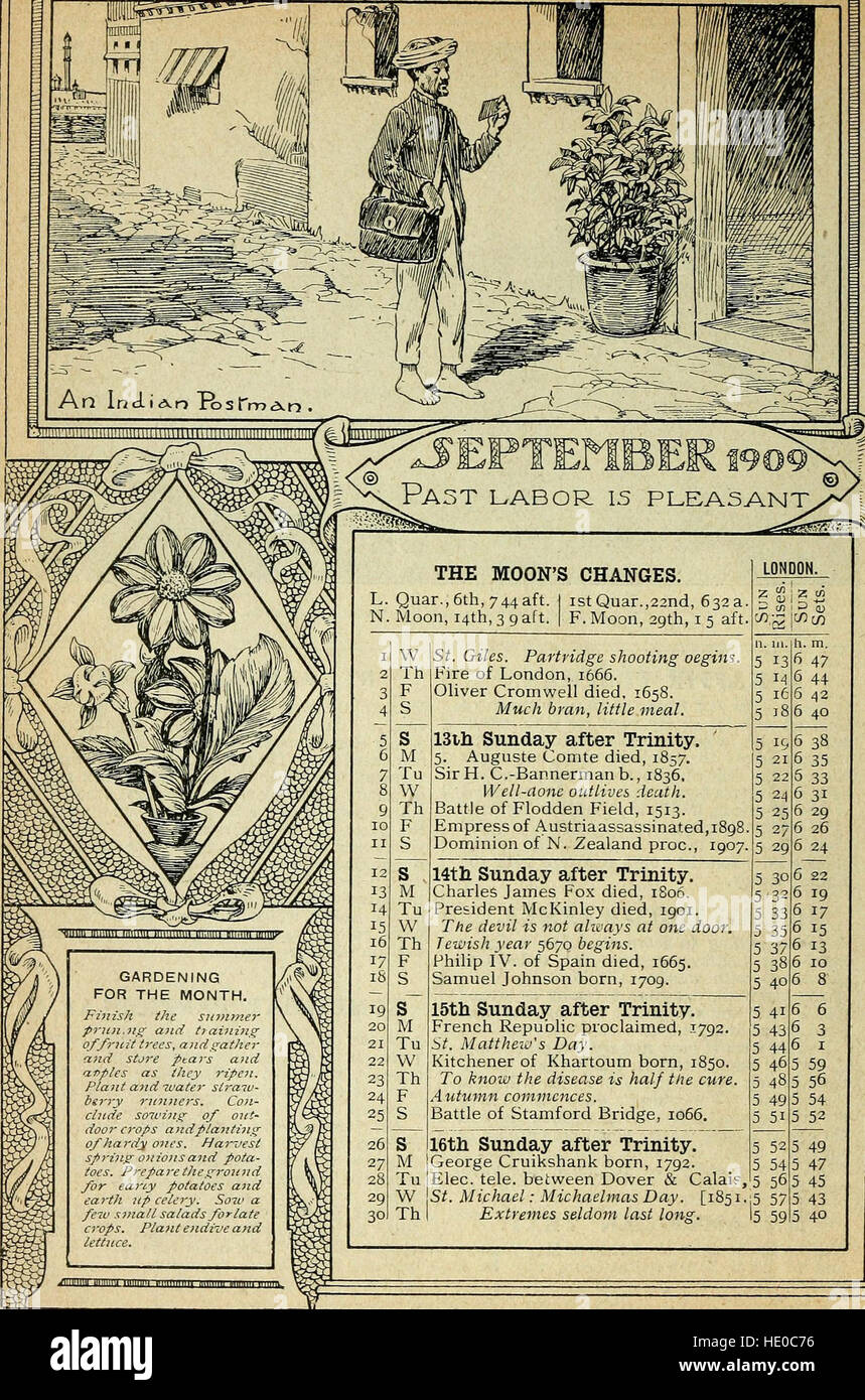 The Forfar Directory and Yearbook 1909 (1909 Stock Photo Alamy