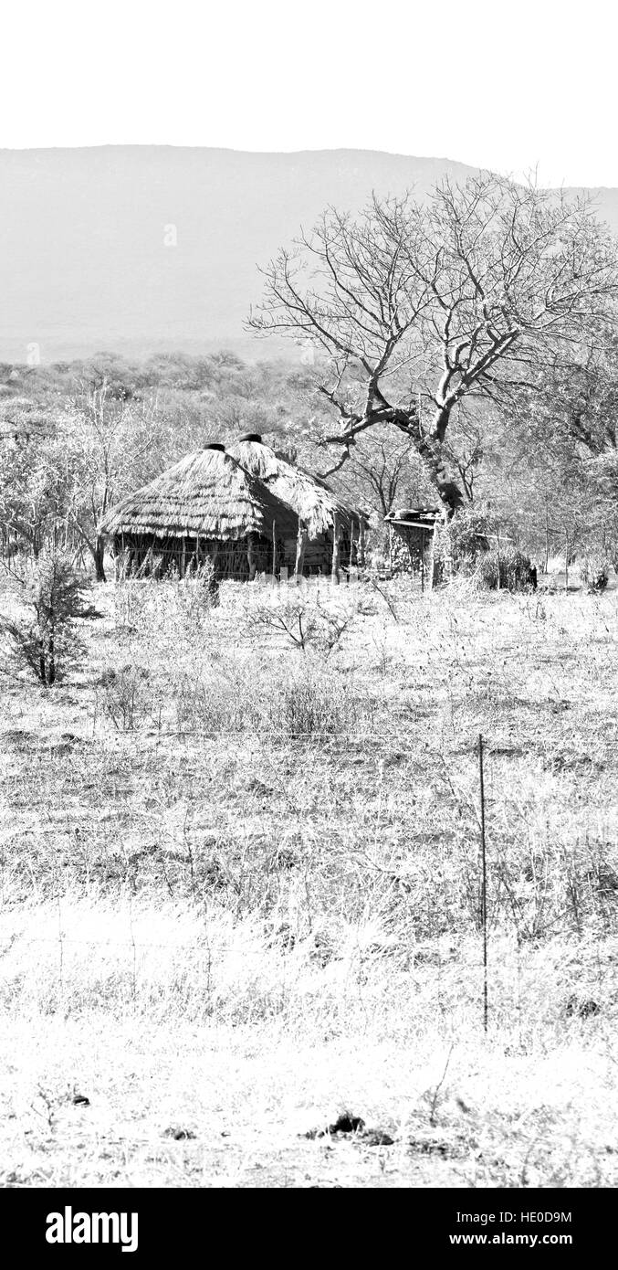 Rural south african village Black and White Stock Photos & Images - Alamy
