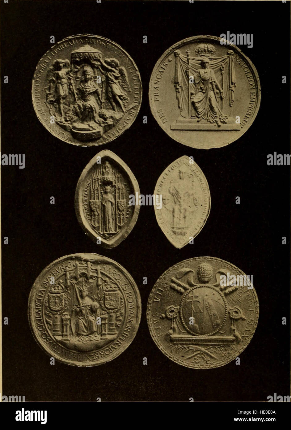 The great seals of England and some others (1904 Stock Photo Alamy