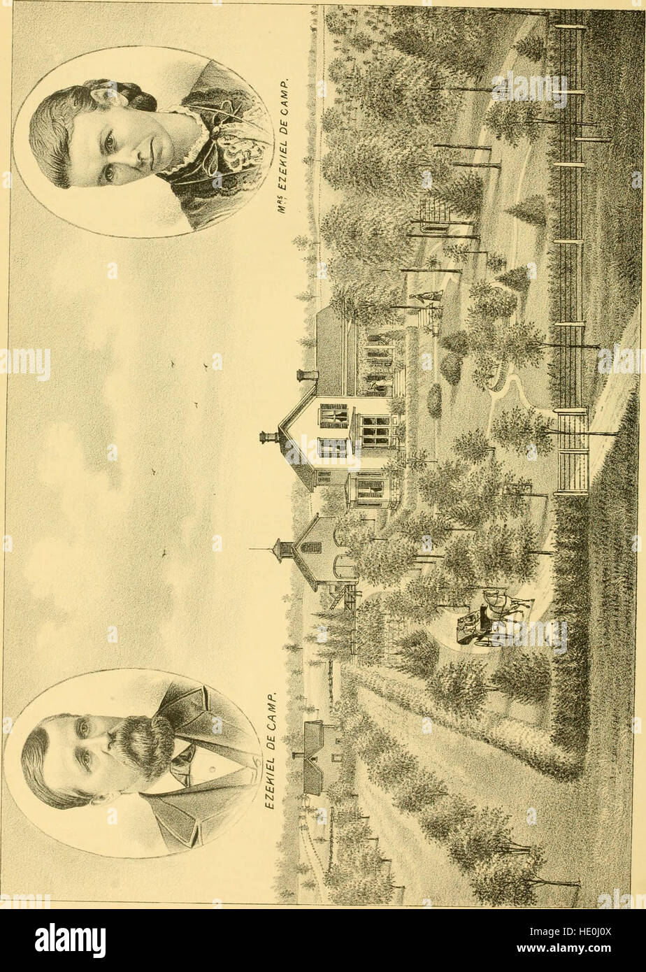 History of Shiawassee and Clinton counties, Michigan (1880 Stock Photo