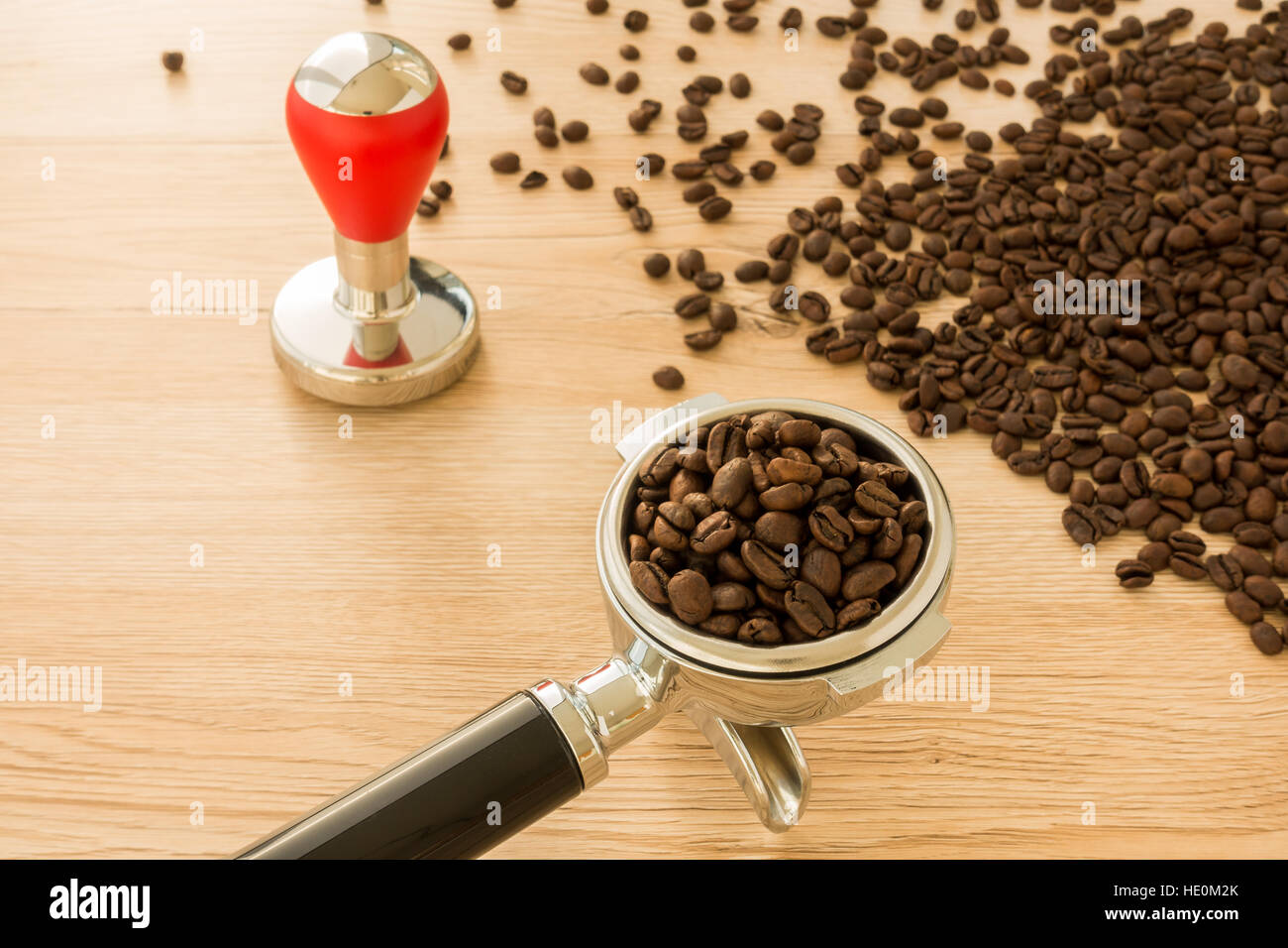 A Cup Roasted Coffee Beans And Ground Coffee On A Marble Table Stock Photo Picture And Royalty Free Image Image 104184958
