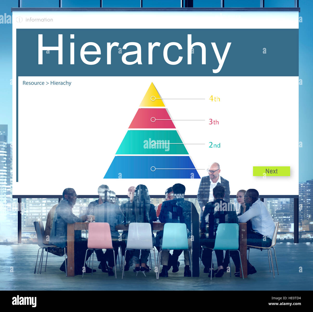 hierarchy-organization-structure-position-chart-concept-stock-photo-alamy