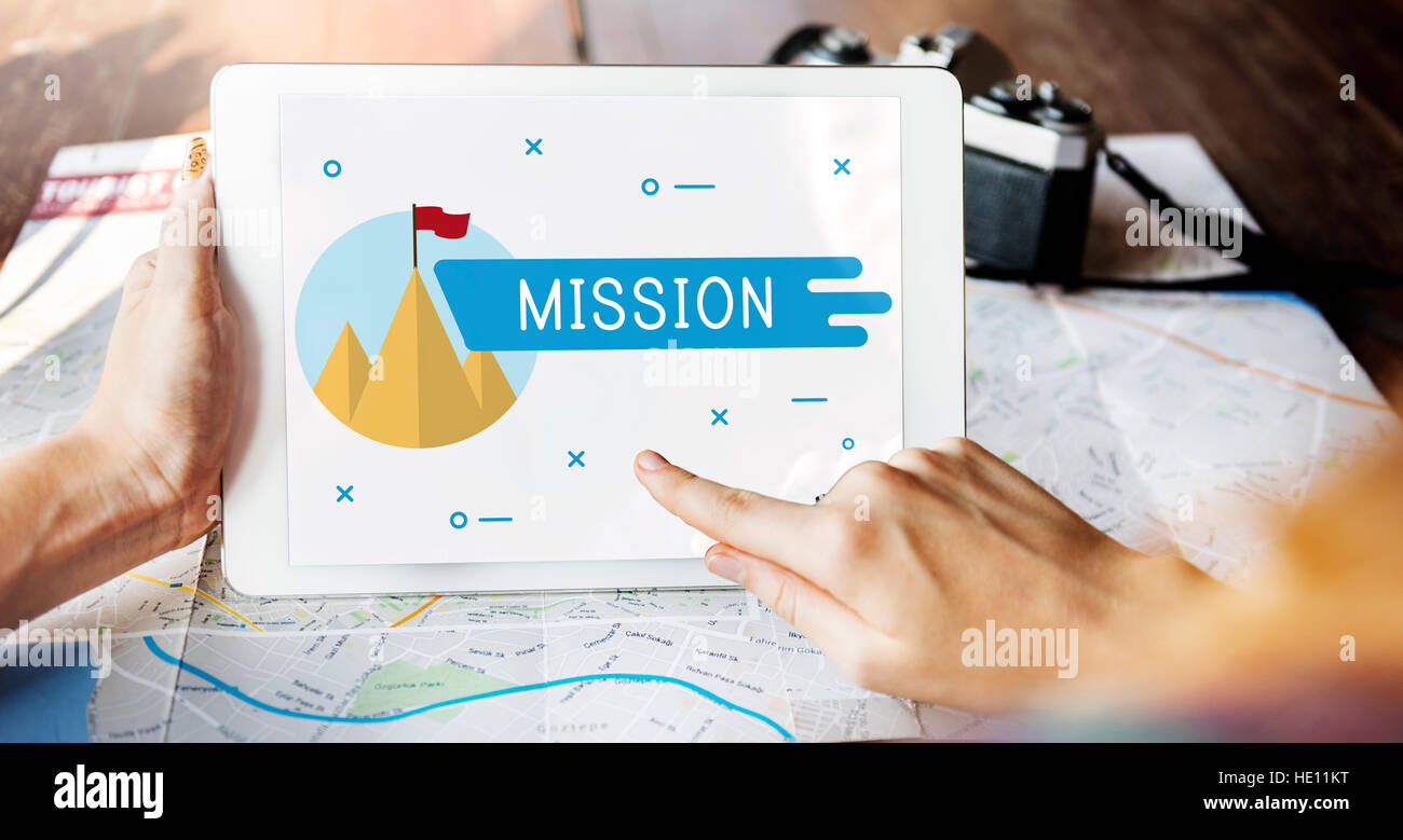 Mission Aim Aspiration Ideas Strategy Vision Concept Stock Photo - Alamy