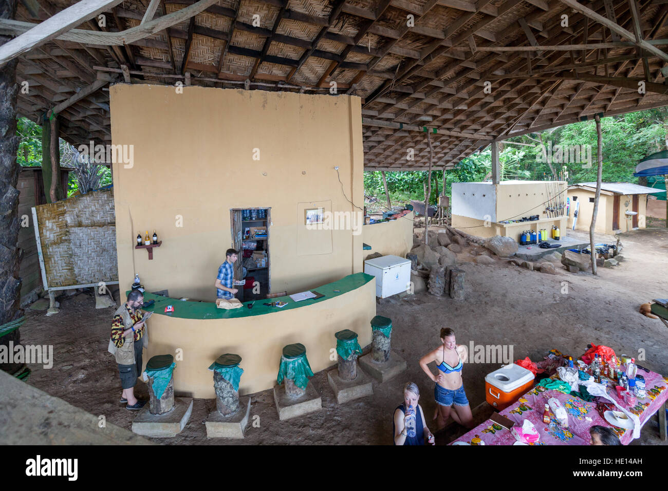 Banana Island Resort in Sierra Leone Stock Photo