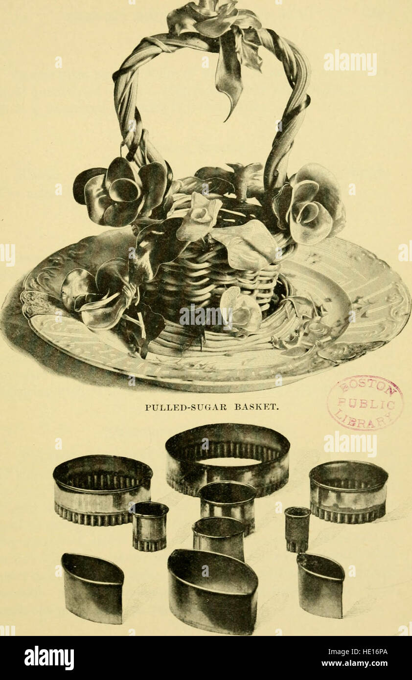 Mrs. Seely's cook book; a manual of French and American cookery, with chapters on domestic servants, their rights and duties and many other details of household management (1902) Stock Photo