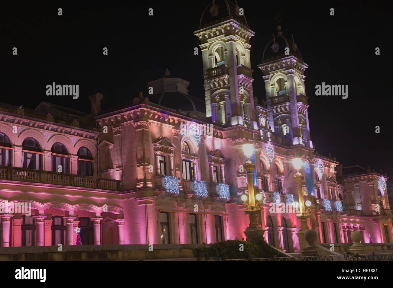 Donostia-San Sebastian Town Hall. European Capital of Culture 2016 Stock Photo