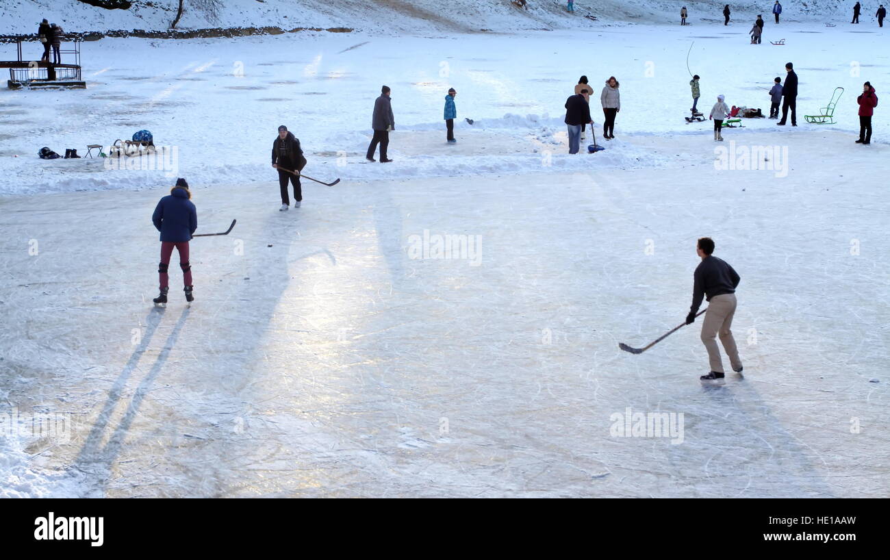 The game of hockey. Training games Stock Photo Alamy