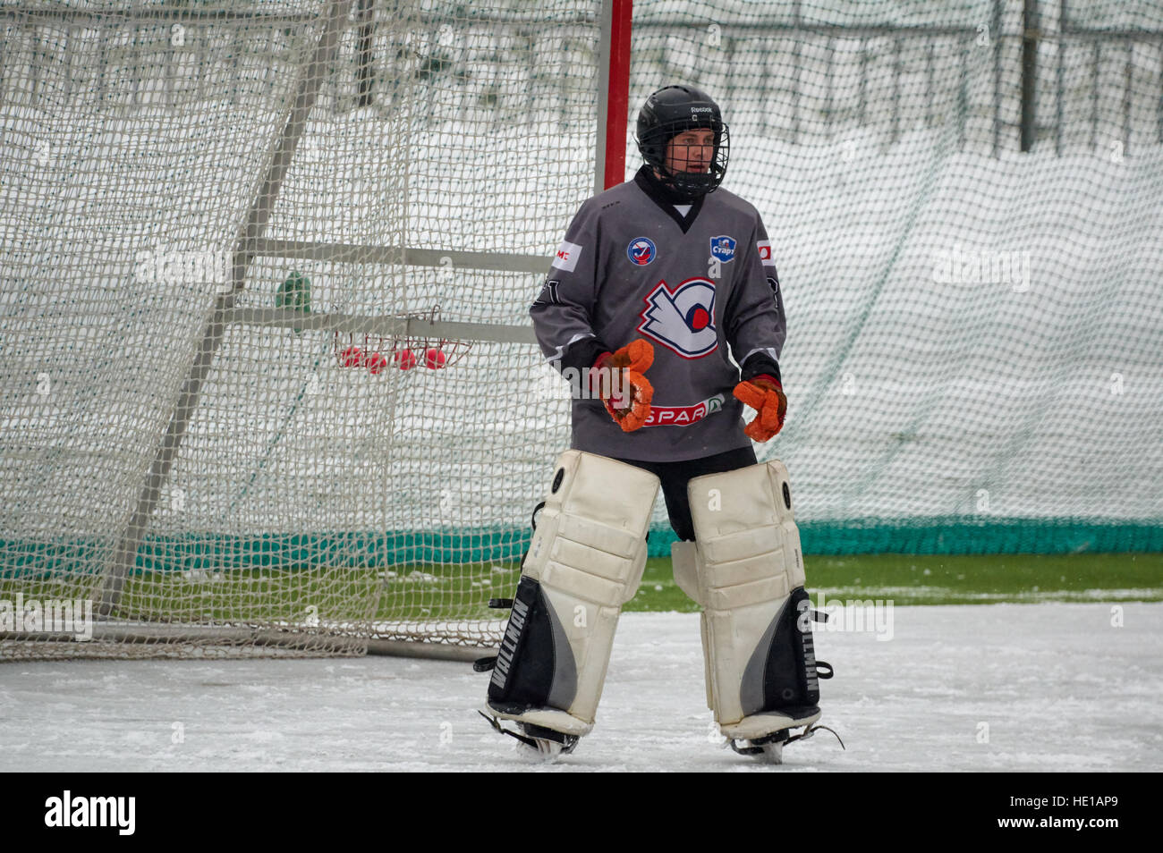 The game of hockey. Training games Stock Photo Alamy