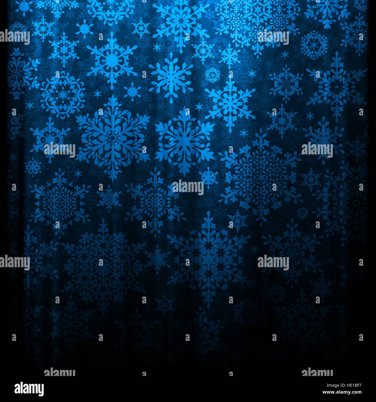 Blue christmas background with snowflakes. EPS 10 Stock Vector Image ...
