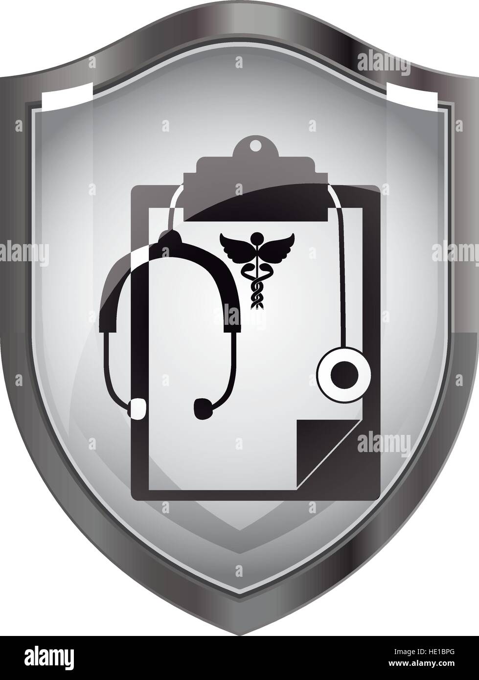 Isolated document and stethoscope design Stock Vector Image & Art - Alamy