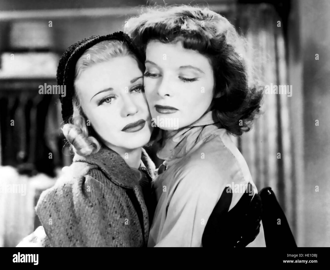 Stage Door 1937 Rko Film With Ginger Rogers At Left And Katherine