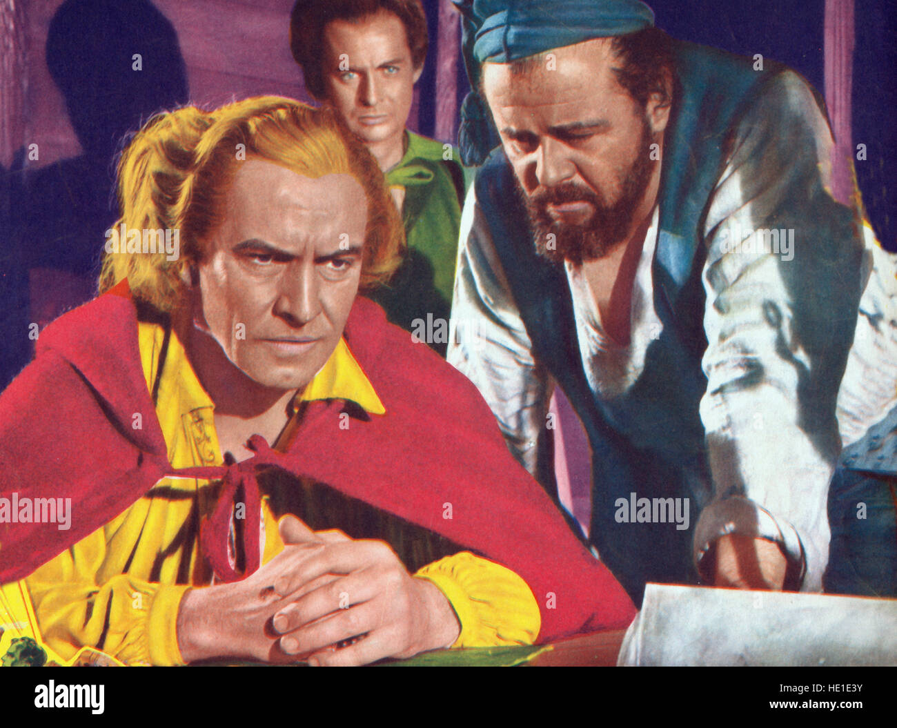 Christopher Columbus, aka: Christoph Columbus, Großbritannien 1949, Regie: David MacDonald, Darsteller: Fredric March (links), Derek Bond Stock Photo