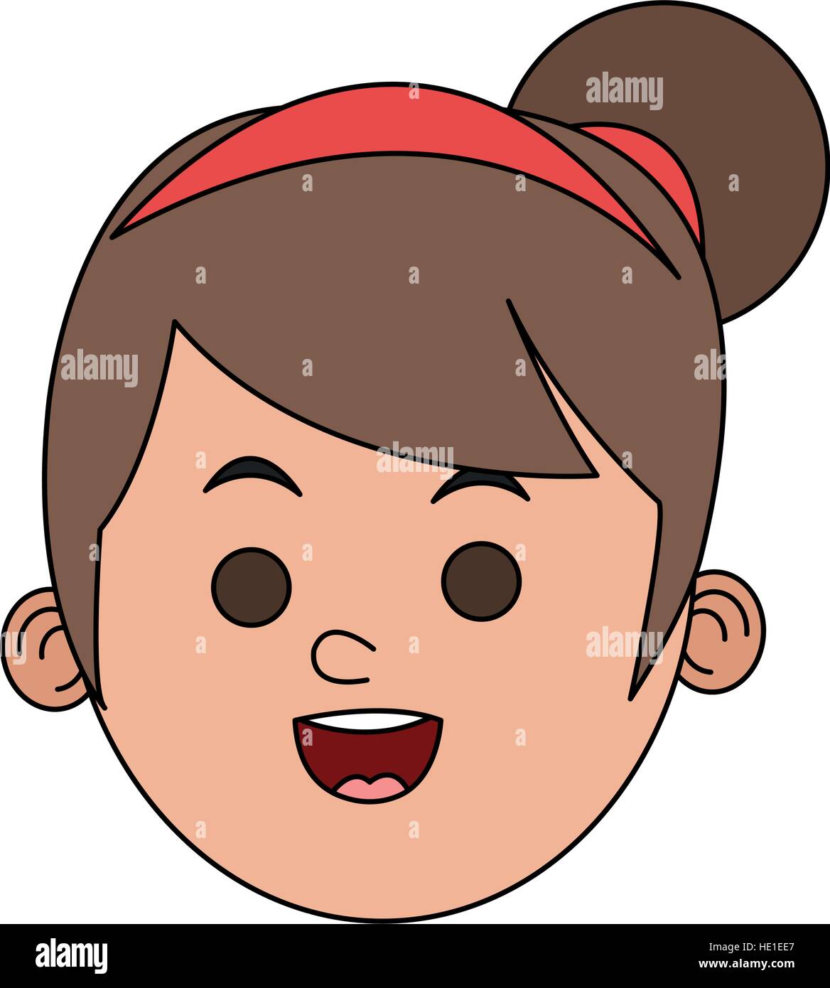 Isolated girl cartoon design Stock Vector Image & Art - Alamy