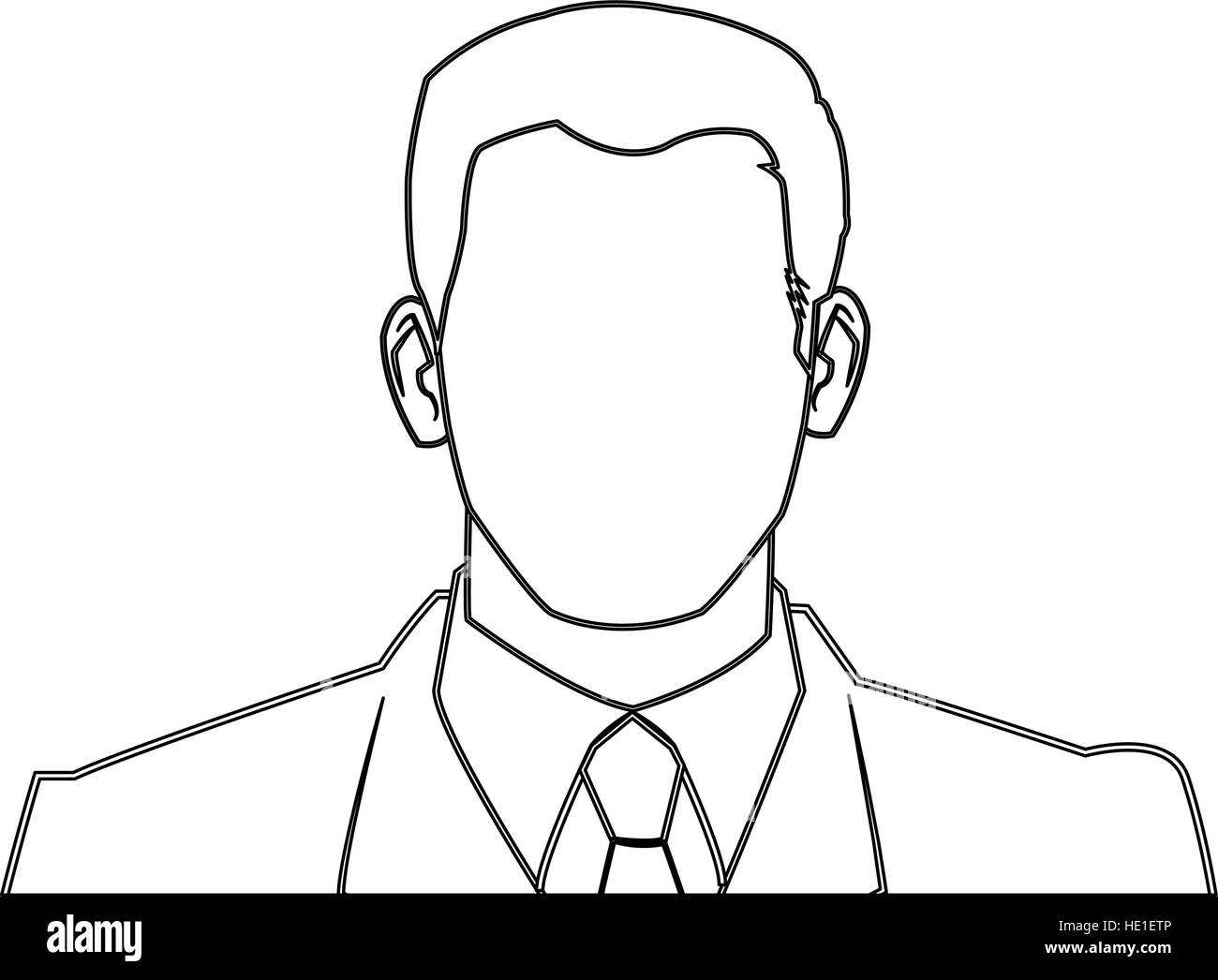 isolated-man-with-suit-design-stock-vector-image-art-alamy
