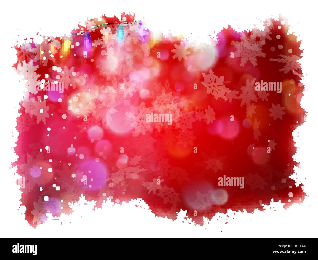 Snowflake with Red Christmas background. EPS 10 Stock Vector Image ...