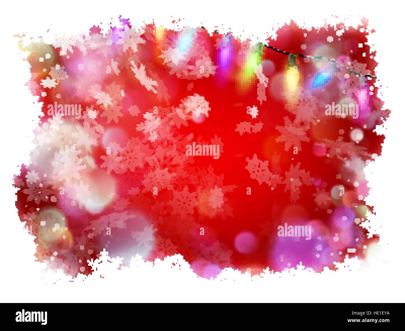 Red winter card with snowflakes. EPS 10 Stock Vector Image & Art - Alamy
